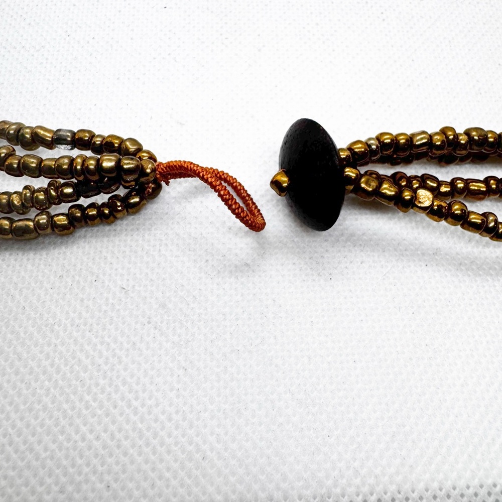 Artisan Beaded & Shell Costume Jewelry Coral NWT Necklace Bracelet Earrings Set - Picture 5 of 9